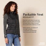 Lightweight Waterproof Women's Packable Puffer Jacket, Black