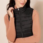 Lightweight Waterproof Women's Packable Puffer Jacket, Black