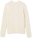 Men's Cotton Long Sleeve Crewneck Sweater - Off White