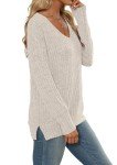 Heymiss Women’s V-Neck Long Sleeve Sweatshirt