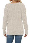 Heymiss Women’s V-Neck Long Sleeve Sweatshirt