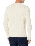 Men's Cotton Long Sleeve Crewneck Sweater - Off White