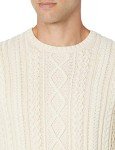 Men's Cotton Long Sleeve Crewneck Sweater - Off White