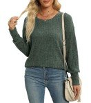 Heymiss Women's Casual Crewneck Sweater Dress - Green