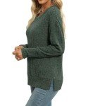 Heymiss Women's Casual Crewneck Sweater Dress - Green
