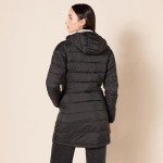 Women's Lightweight Water-Resistant Puffer Coat - Black