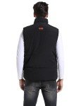 Men's Warm Fleece-Lined Puffer Vest - Black