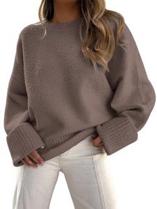 Chunky Knit Oversized Sweater for Women