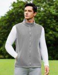 COOFANDY Men's Lightweight Zip-Up Fleece Vest