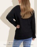 Ymomode Women's Oversized Turtleneck Batwing Sweater