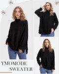 Ymomode Women's Oversized Turtleneck Batwing Sweater