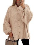PrettyGarden Women’s Winter Chunky Knit Cardigan