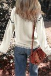 Dokotoo Women's Chunky Cable Knit Sweater – White