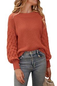 Cozy Sunset Chevron Knit Sweater for Women