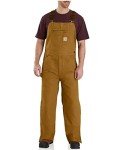 Carhartt Men's Insulated Duck Bib Overalls, Brown