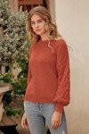 Cozy Sunset Chevron Knit Sweater for Women