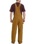Carhartt Men's Insulated Duck Bib Overalls, Brown