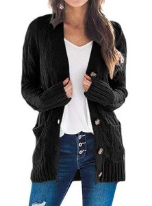 PRETTYGARDEN Women’s Long Sleeve Open Front Cardigan