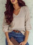 SHEWIN Women's Lightweight V-Neck Fall Sweater