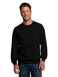 Fruit of the Loom Men's Black Fleece Hoodie, Large