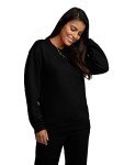 Fruit of the Loom Men's Black Fleece Hoodie, Large
