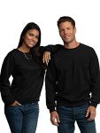 Fruit of the Loom Men's Black Fleece Hoodie, Large