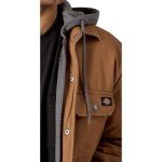 Dickies Men's Fleece Hooded Duck Shirt Jacket