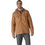 Dickies Men's Fleece Hooded Duck Shirt Jacket