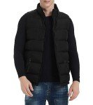 Men's Lightweight Black Puffer Vest - Big & Tall