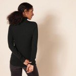 Classic-Fit Lightweight Turtleneck Sweater for Women