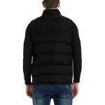 Men's Lightweight Black Puffer Vest - Big & Tall