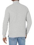 Men's Quarter-Zip French Rib Sweater - Light Grey