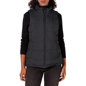 Women's Black Mid-Weight Puffer Vest - XX-Large