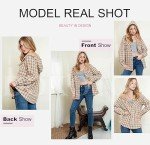 Plaid Oversized Hooded Shacket for Women