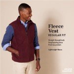Men's Full-Zip Polar Fleece Vest in Charcoal