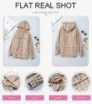 Plaid Oversized Hooded Shacket for Women