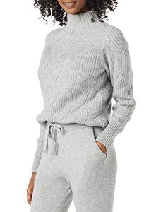 Women’s Soft Touch Funnel Neck Sweater - Grey