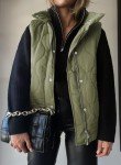 EVALESS Women's Lightweight Cropped Puffer Vest