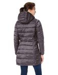 Lightweight Water-Resistant Hooded Puffer Coat - Plus Size