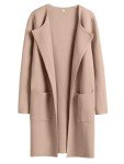 ANRABESS Women's Lightweight Khaki Cardigan Coatigan