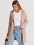 ANRABESS Women's Lightweight Khaki Cardigan Coatigan