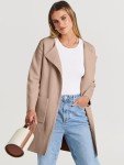 ANRABESS Women's Lightweight Khaki Cardigan Coatigan