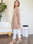 ANRABESS Women's Lightweight Khaki Cardigan Coatigan