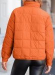 EVALESS Women's Lightweight Quilted Puffer Jacket - Orange
