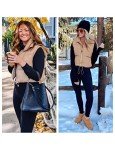 Women's Cropped Puffer Vest with Stand Collar