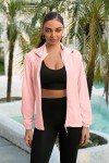 Women's Pink Hooded Sun Protection Jacket, Small