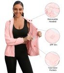 Women's Pink Hooded Sun Protection Jacket, Small