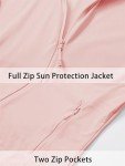Women's Pink Hooded Sun Protection Jacket, Small