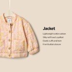 Sofia Grainge Baby Girls' Quilted Jacket - Shell Pink