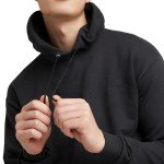 Hanes EcoSmart Black Hooded Sweatshirt for Men